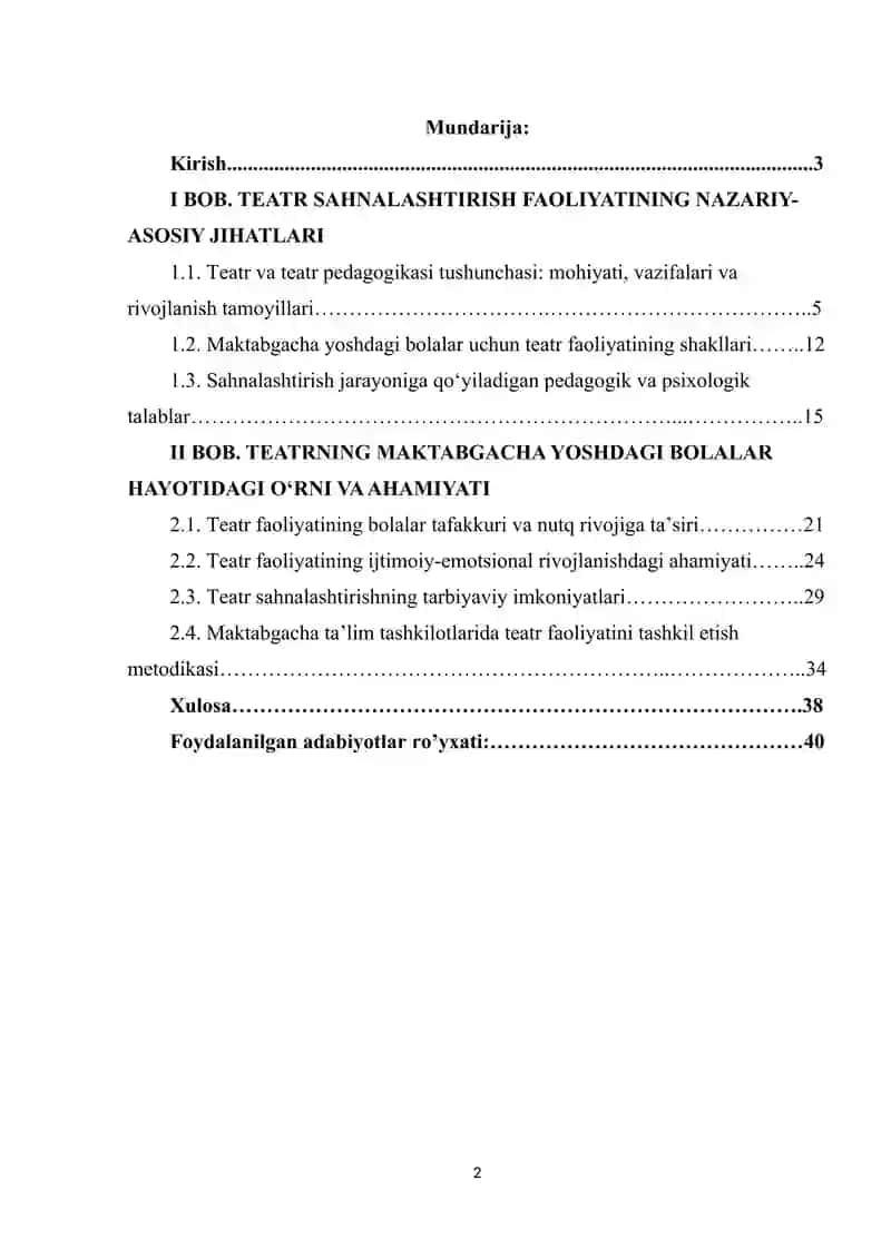 Teatr sahnalashtirish faoliyatning shakllari. Teatrning maktabgacha yoshdagi bolalar hayotidagi ahamiyati 2