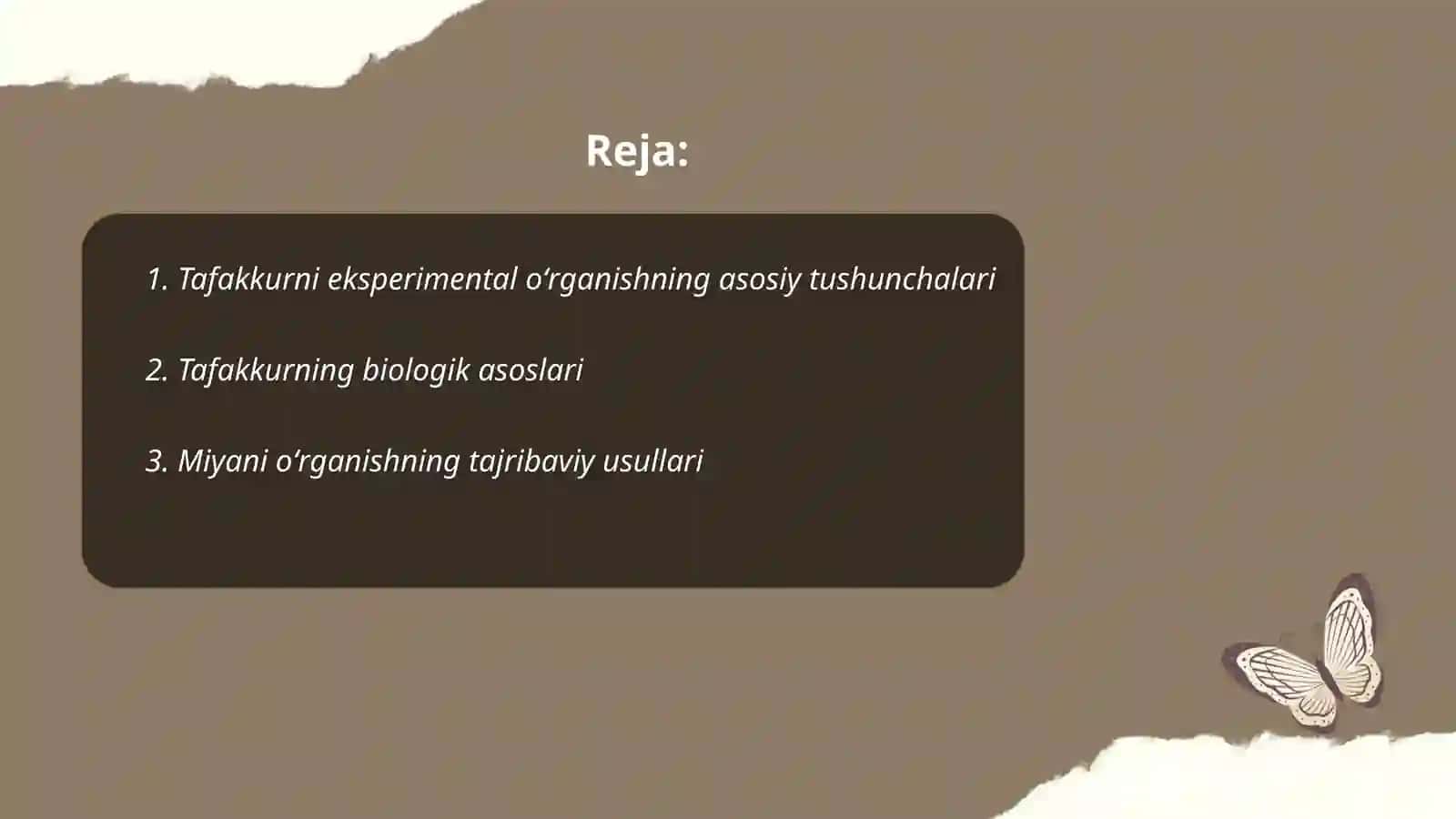 Tafakkurni eksperimental oʻrganish 2