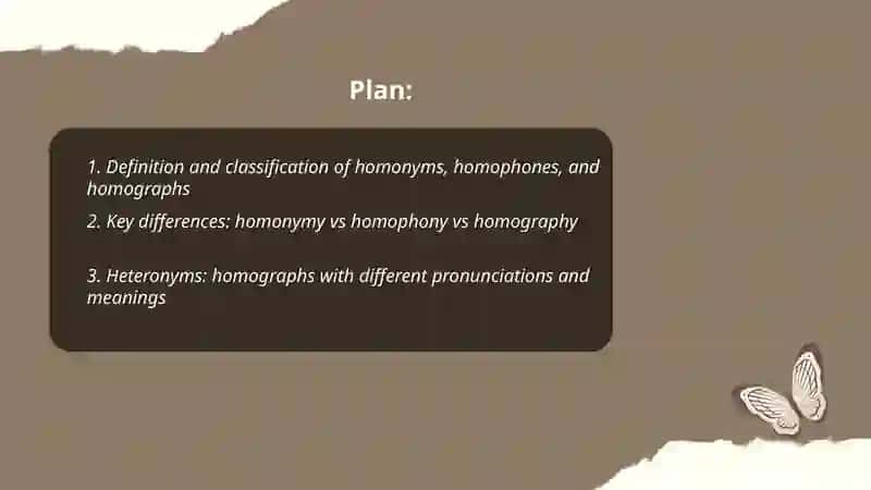 Homonyms, homophones and homographs 2