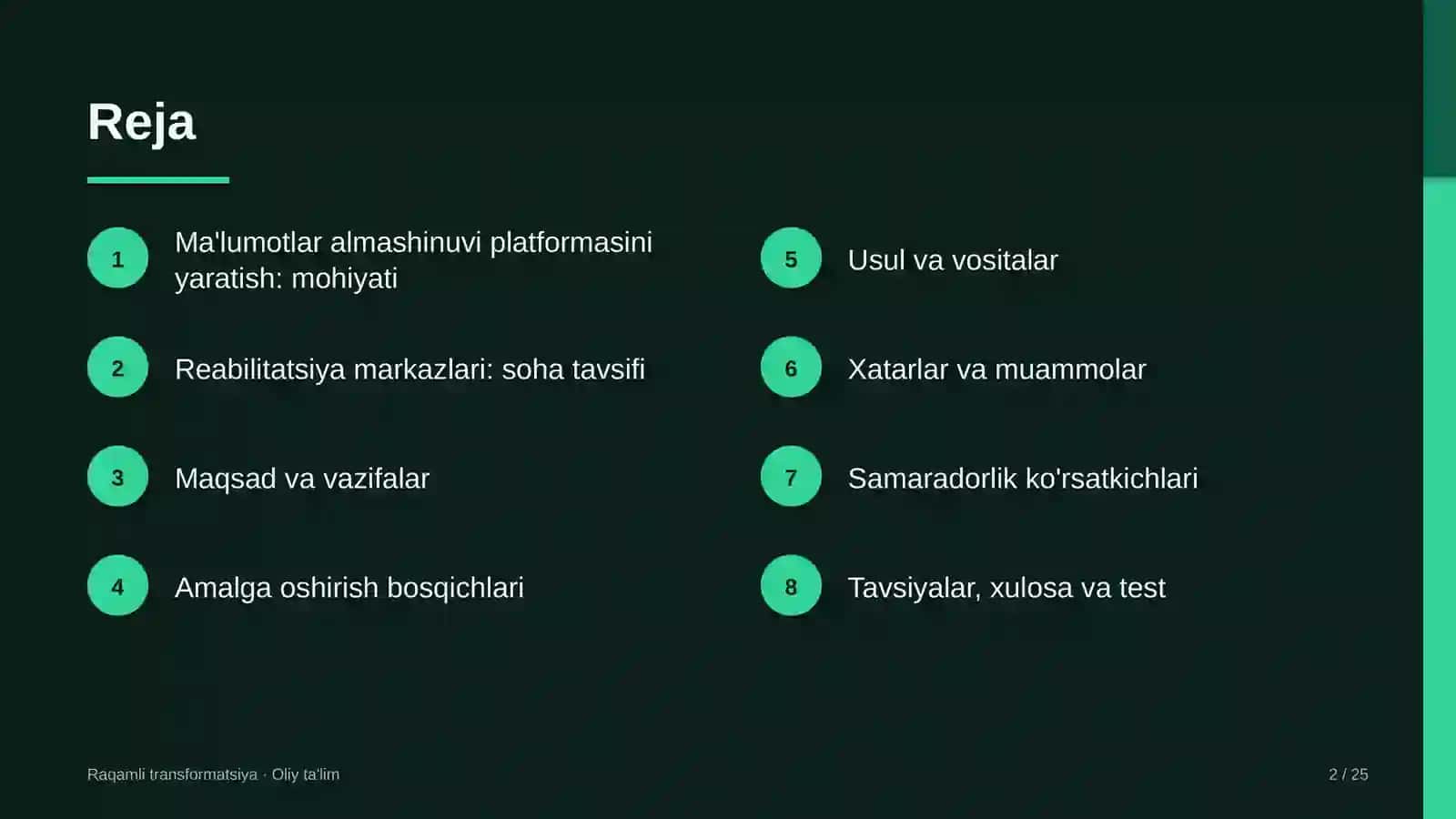 reabilitatsiya markazlarida raqamli ma'lumotlar almashinuvi platformasini yaratish 1327 2