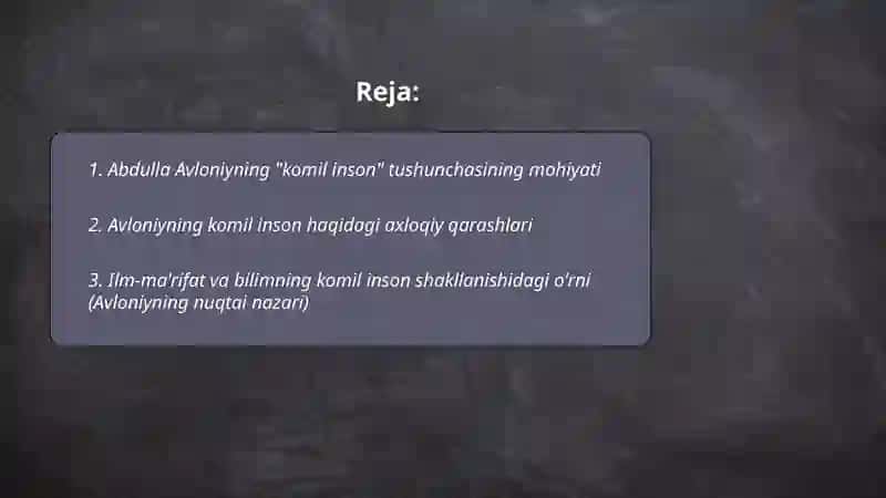 Abdulla Avloniyning komil inson haqidagi qarashlari 2
