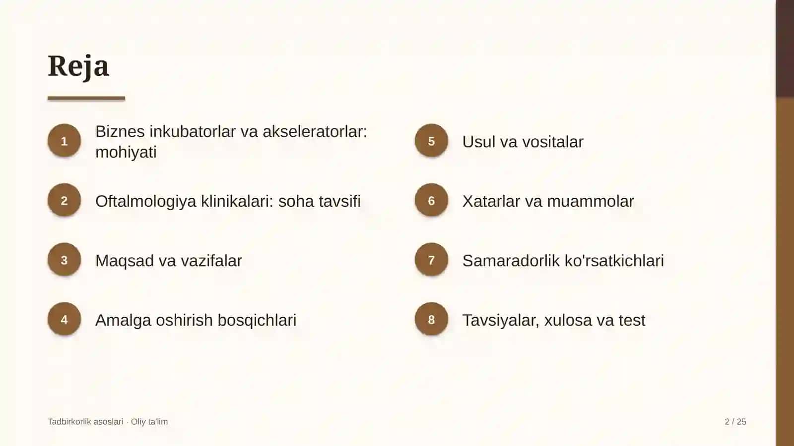 oftalmologiya klinikalarida biznes inkubatorlar va akseleratorlar faoliyati 1810 2