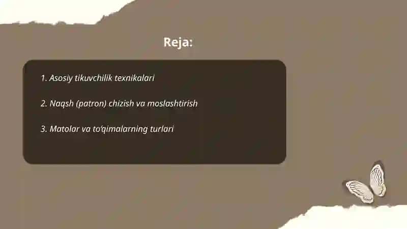 Tikuvchilik va Dezaynirlik 2