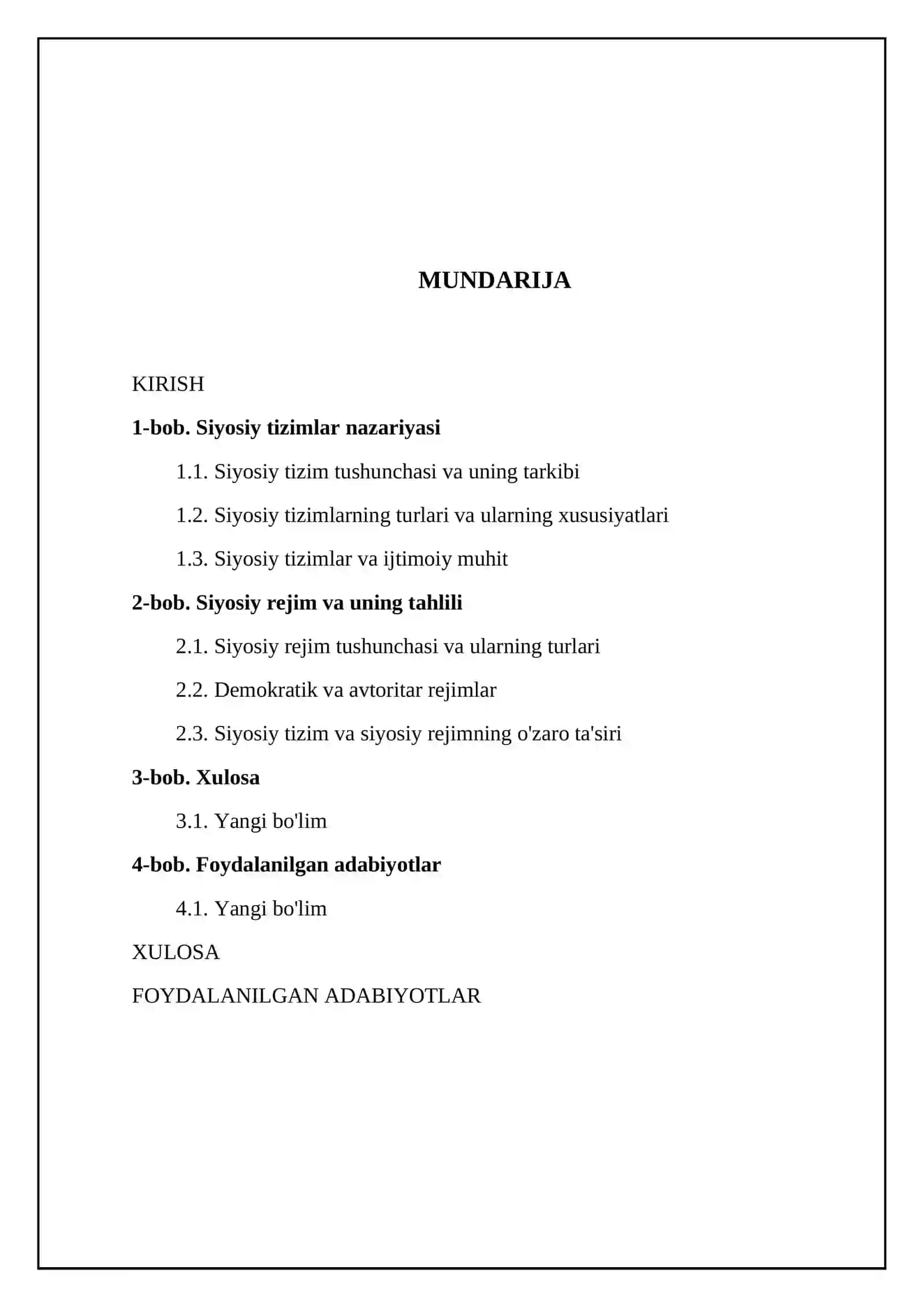 Siyosiy tizim va siyosiy rejimning o'zaro bog'liqligi 2