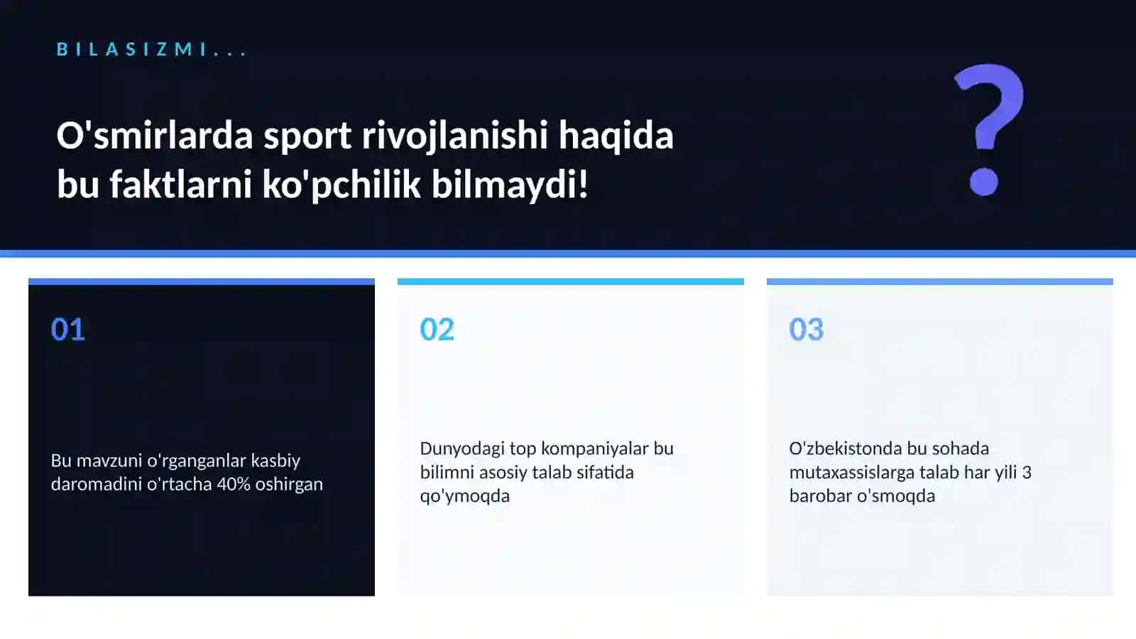 O'smirlarda sport rivojlanishi 2