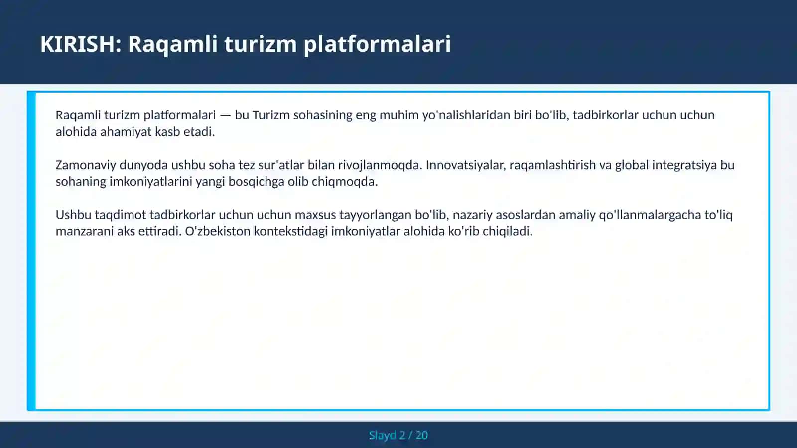 Raqamli turizm platformalari 2