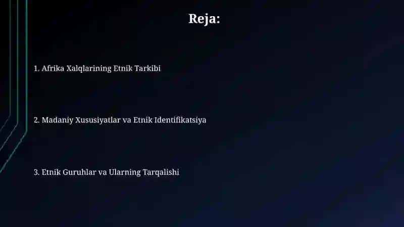 Afrika Xalqlarining etnik tarkibi 2