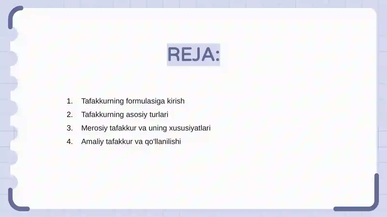 Tafakkurning formulasiga kora turlari 2