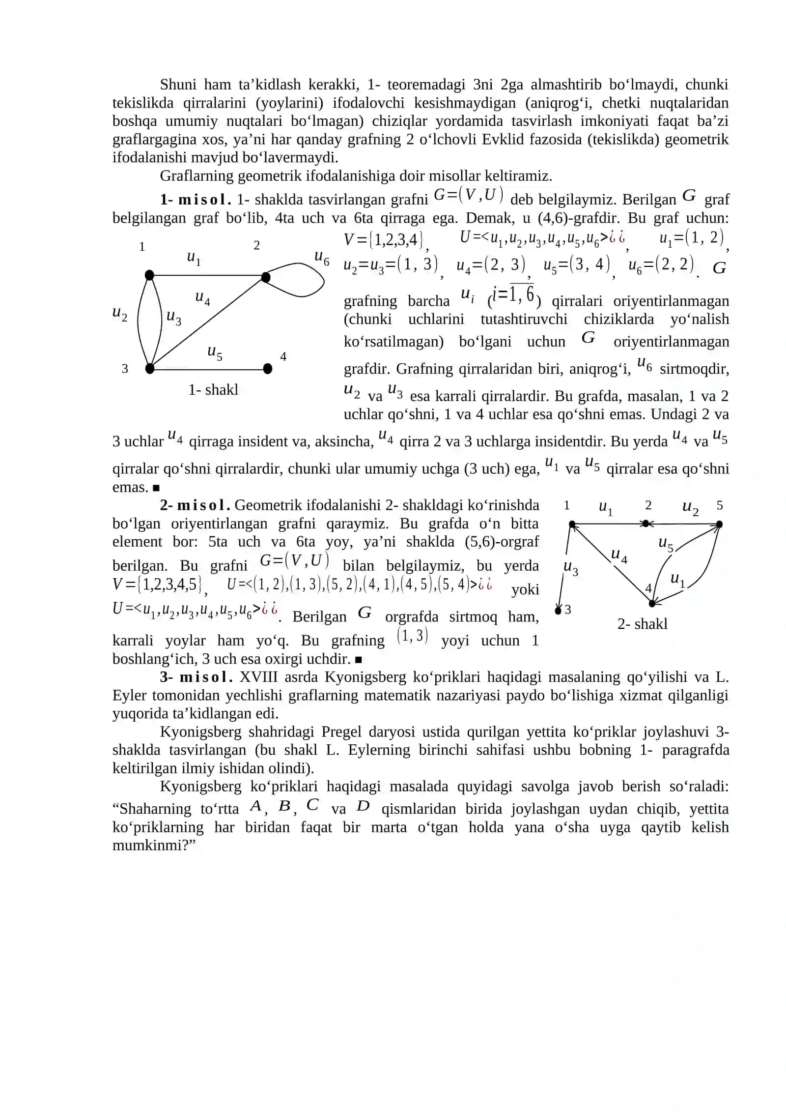 Graflarning berilish usullari 2