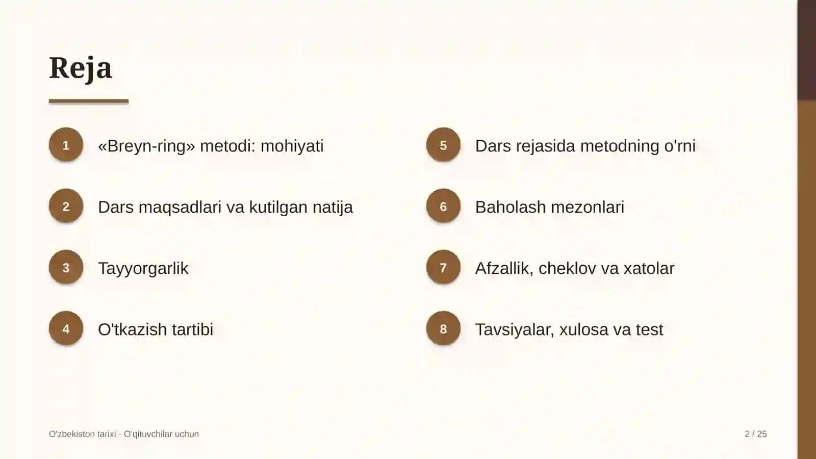 o'zbekiston tarixi darslarida breyn ring metodidan foydalanish 1575 2