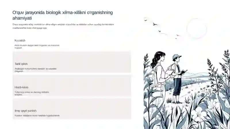 Tabiatdagi biologik xilma-xillikni aniqlash va qayta qilish 2