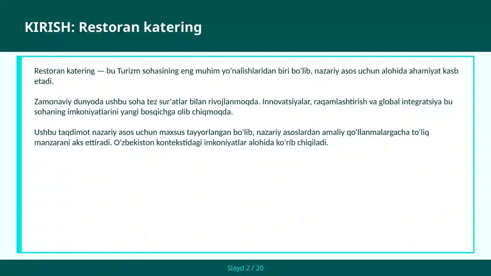 Restoran katering 2