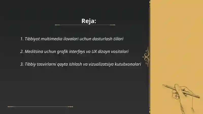 Tibbiyotda multimedia ilovalarni yaratishdagi dasturiy vositalar 2