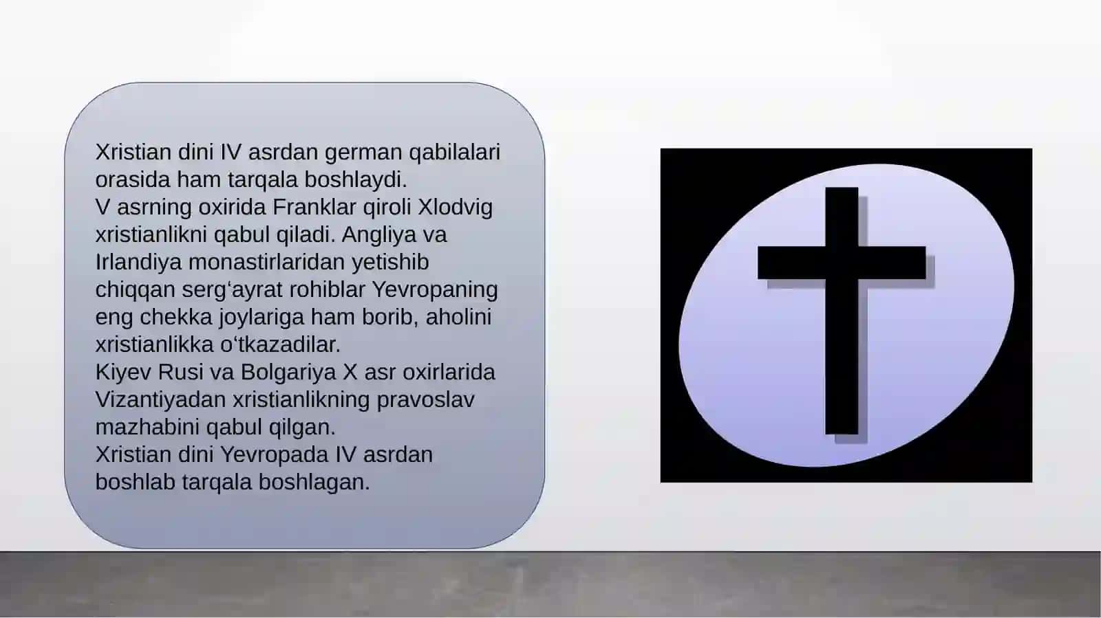 O‘rta asrlarda xristian olamida bo‘lgan o‘zgarishlar 2