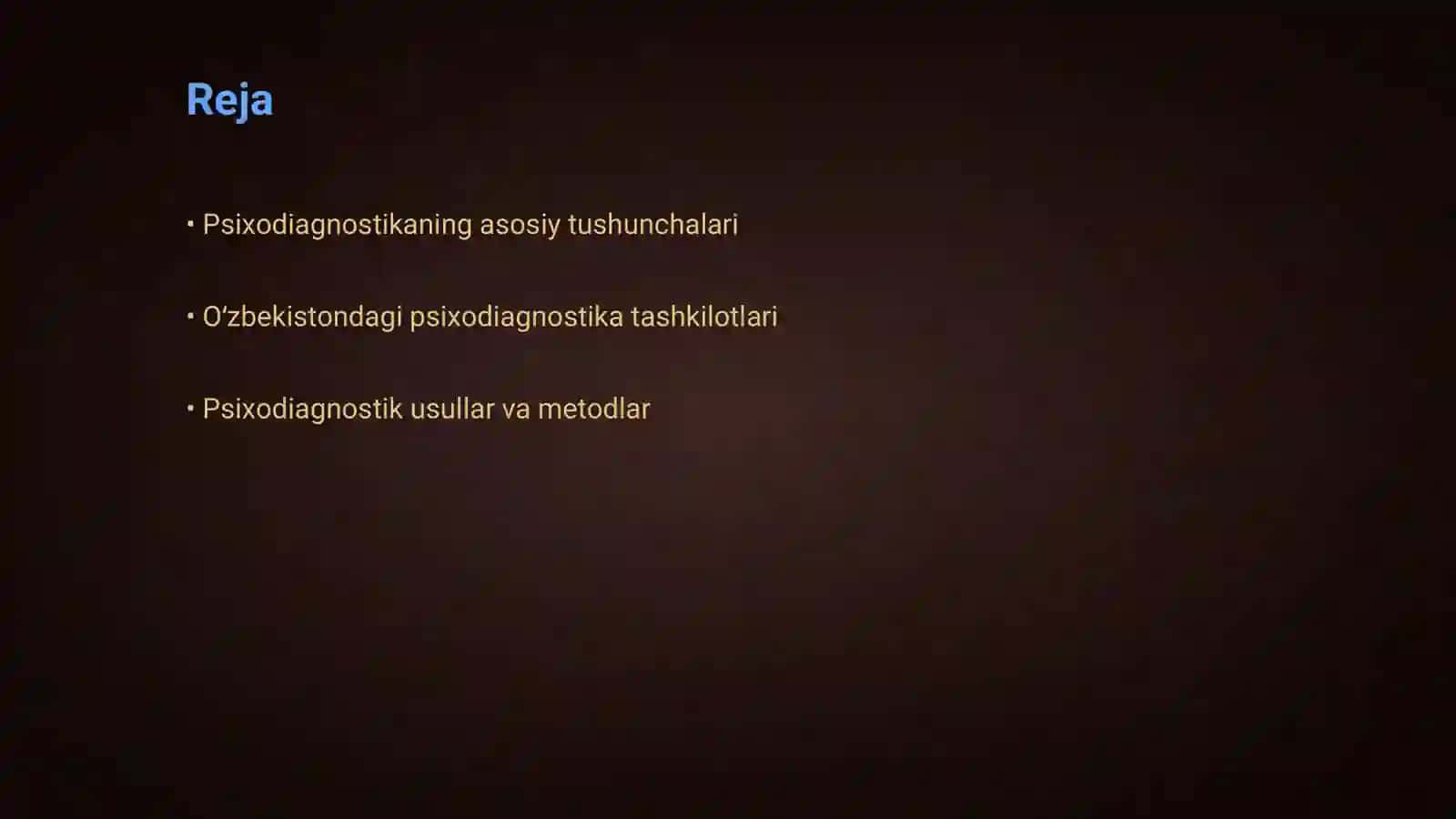 Oʻzbekistonda psixodiagnostikaning rivojlanish tarixi 2