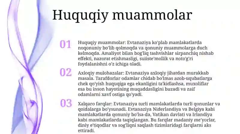 Evtanaziya Muammolari 2