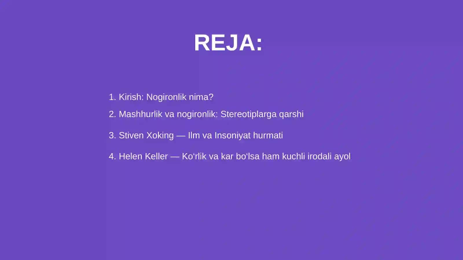 Nogironlik nima? 2