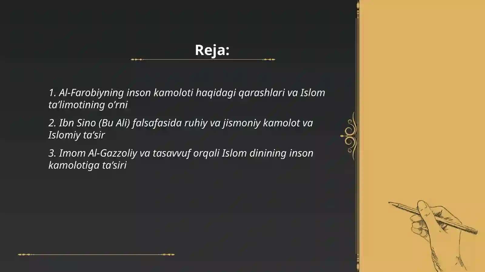 Al-Farobiyning inson kamoloti haqidagi qarashlari va Islom taʼlimotining oʼrni 2