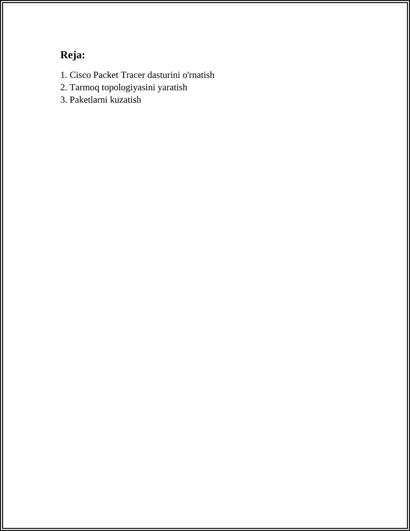 Cisco Packet Tracer 2
