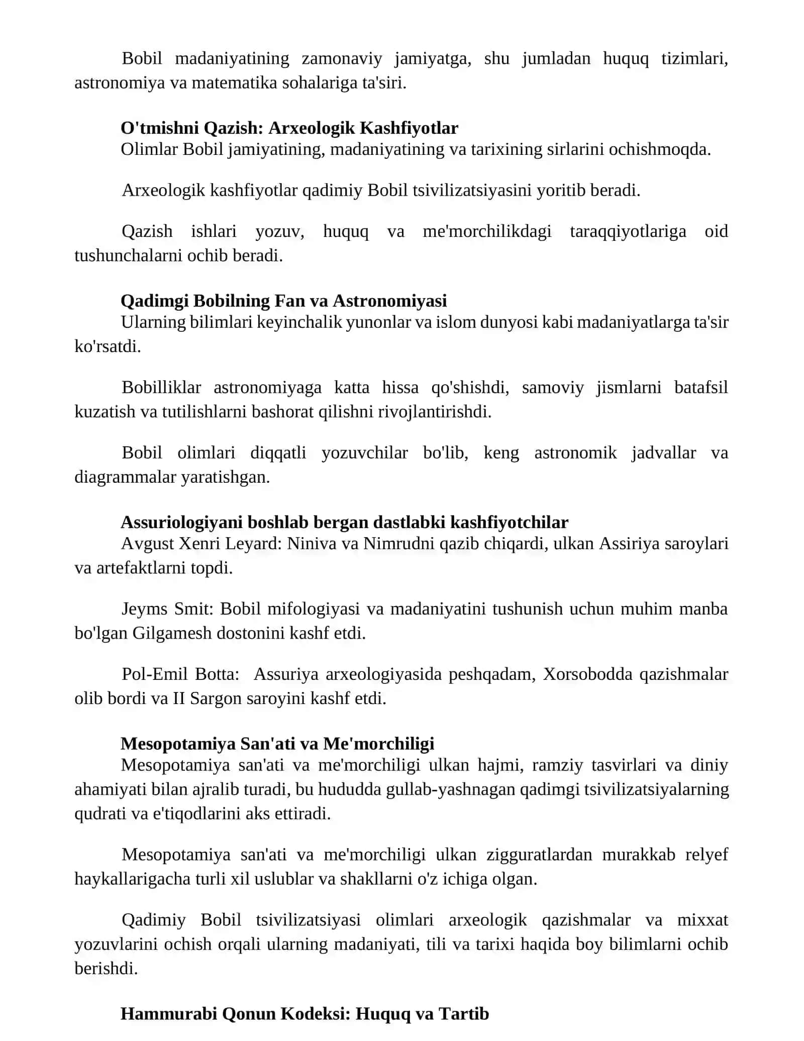 Qadimgi Bobil madaniyati tadqiqotchilari 2