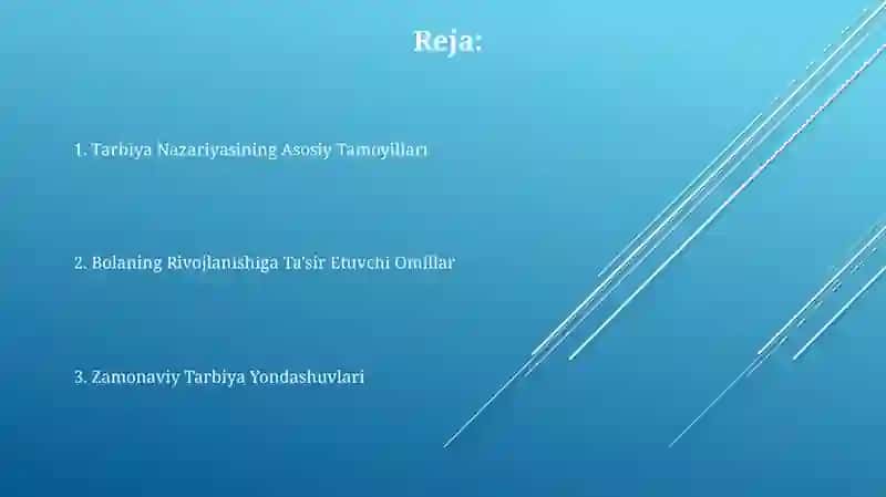 Tarbiya nazariyasi 2