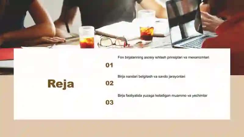 Fon birjalari faoliyati mehanizimi 2