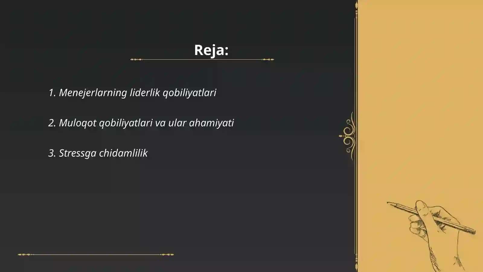 Hozirgi zamon biznesida menejerning shaxsiy va kasbiy (proffessional) sifatlari 2
