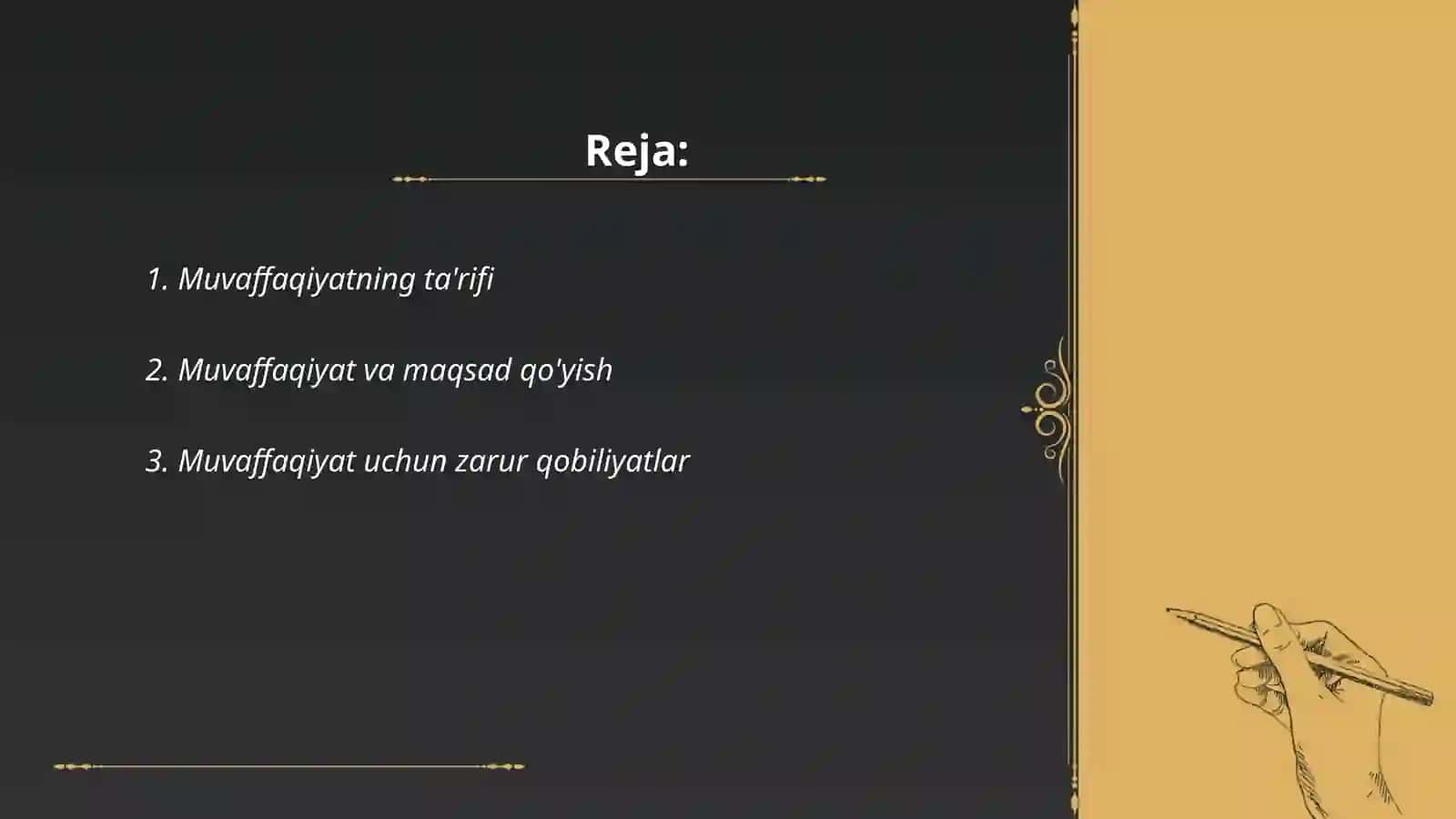 Muvaffaqiyat- qimmatli tajriba mevasi 2