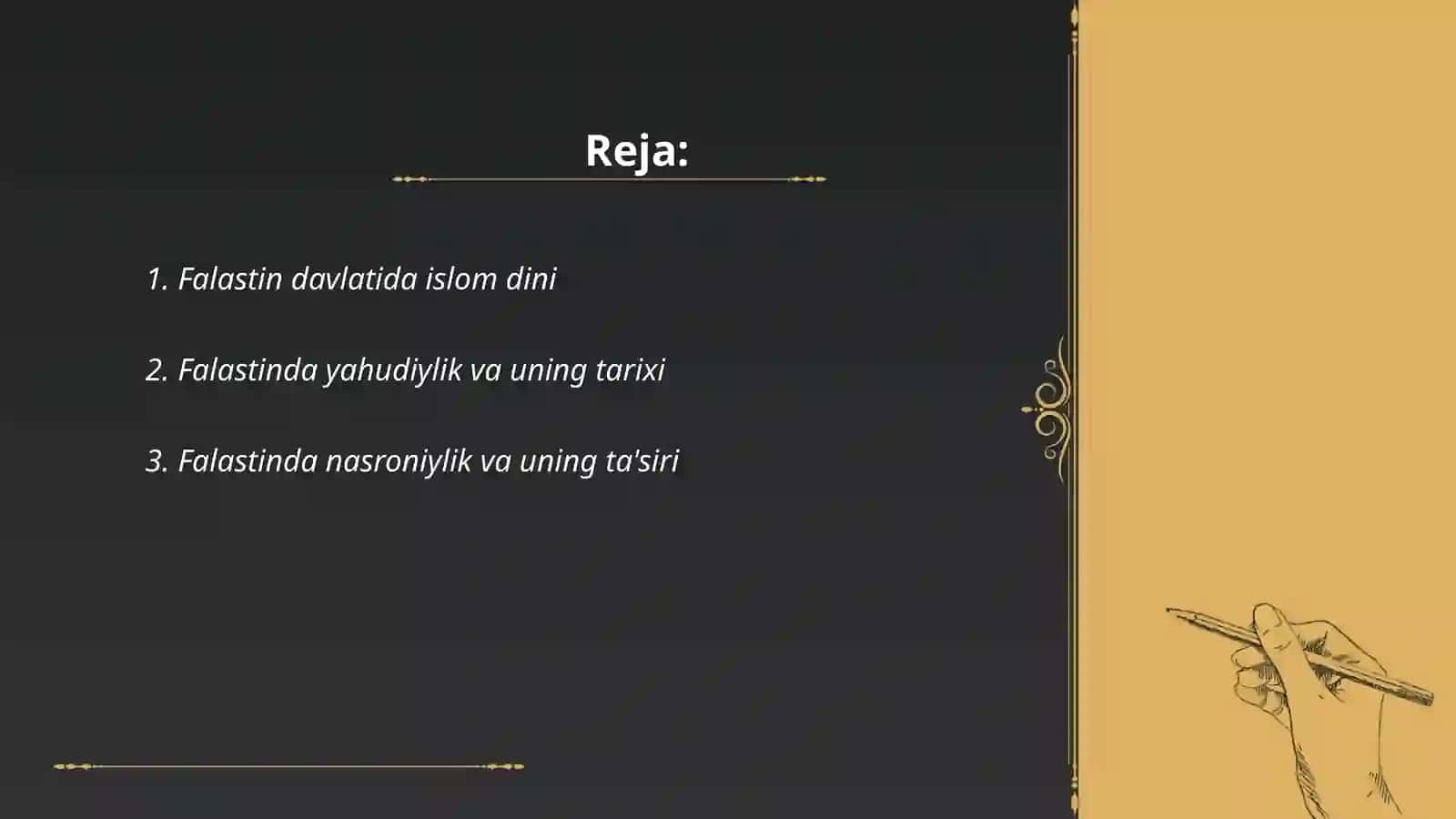 Falastin davlatida din va boshqa dinlarga munosabat 2
