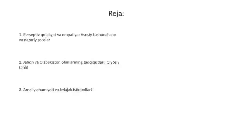 Perseptiv qobiliyat va empatiya 2