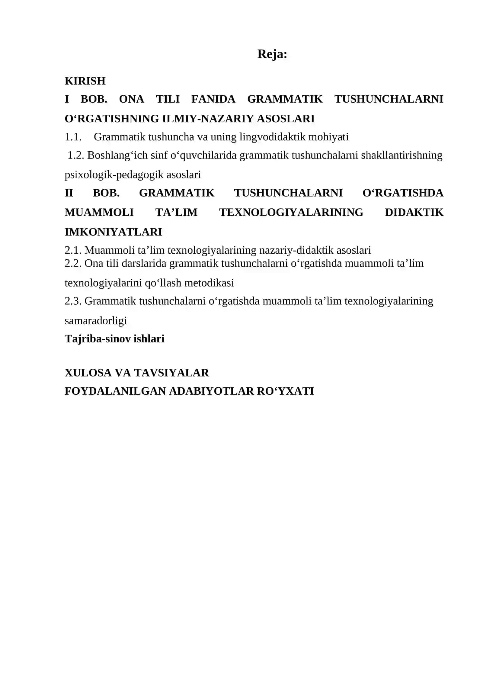 ОNА TILI FАNIDА GRАMMАTIK TUSHUNCHАLАRNI О‘RGАTISHDА MUАMMОLI TА’LIM TEXNОLОGIYАLАRINING SАMАRАDОRLIGI 2