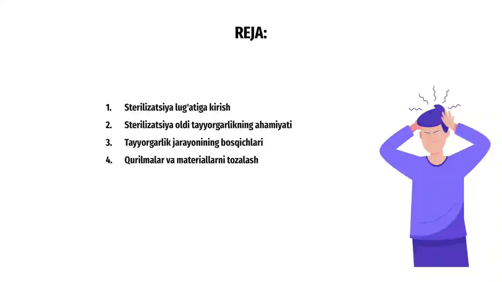 Sterilizatsiya tayyorgarligi va sifatini aniqlash 2