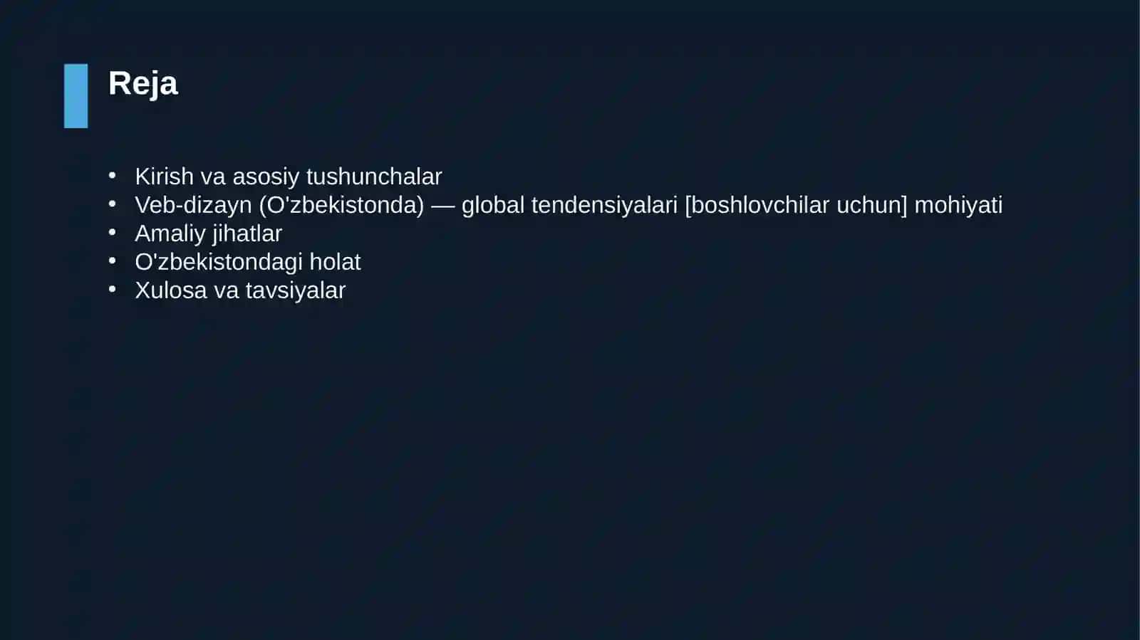 Veb-dizayn (O'zbekistonda) — global tendensiyalari [boshlovchilar uchun] 2