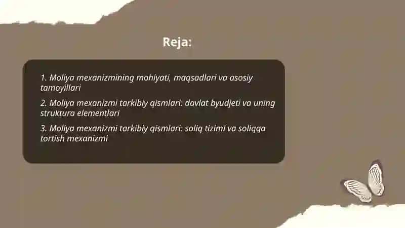 Moliya mexanizmi 2