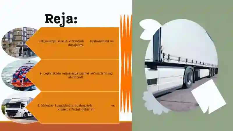 Logistika mijozlarga xizmat ko’rsatish 2