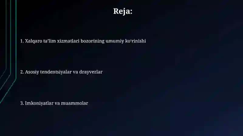 Xalqaro taʼlim xizmatlari bozori 2