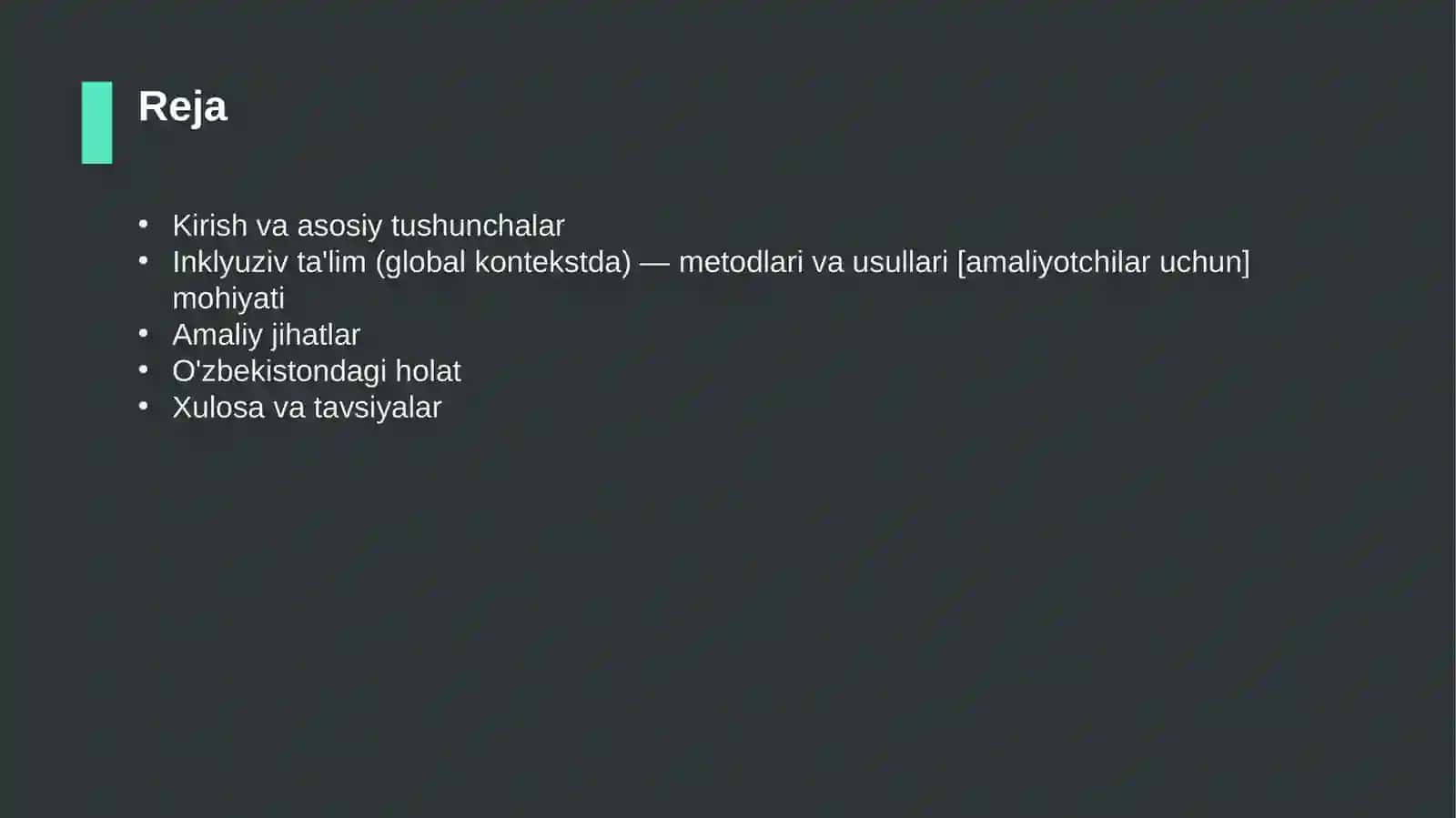 Inklyuziv ta'lim (global kontekstda) — metodlari va usullari [amaliyotchilar uchun] 2