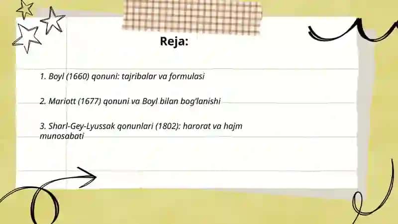 Kimyoning gaz qonunlarini yaratilishi borasidagi izlanishlar 2