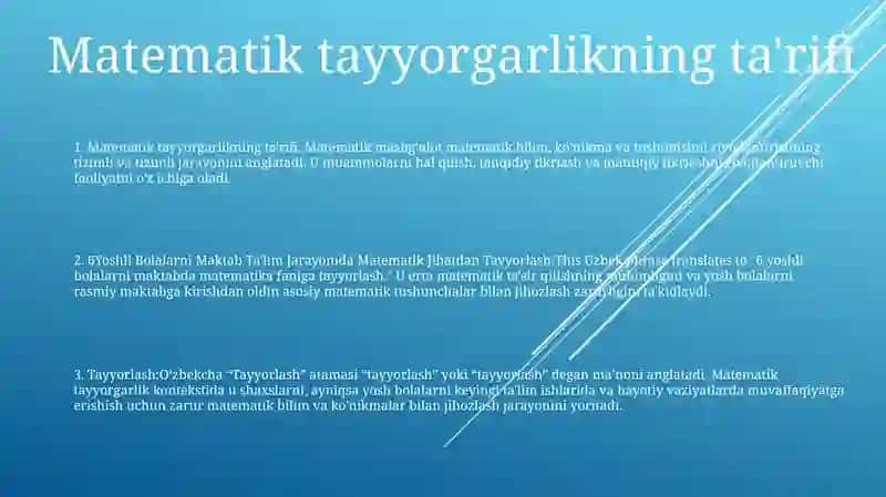 6Yoshli Bolalarni Maktab Ta'Lim Jarayonida Matematik Jihatdan Tayyorlash 2