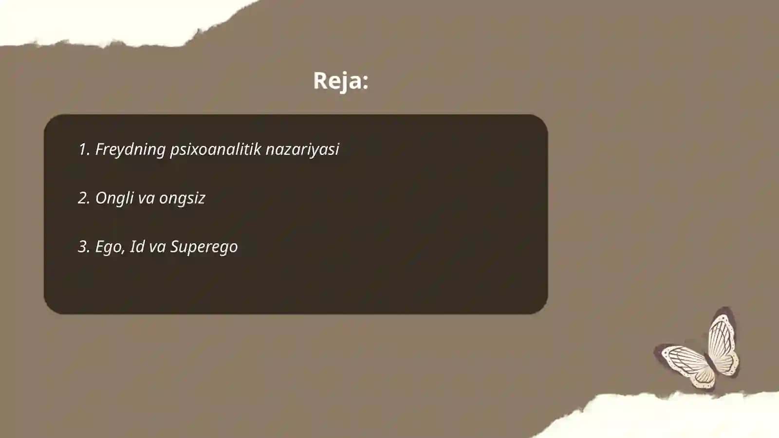 Freyd nazaryalari 2