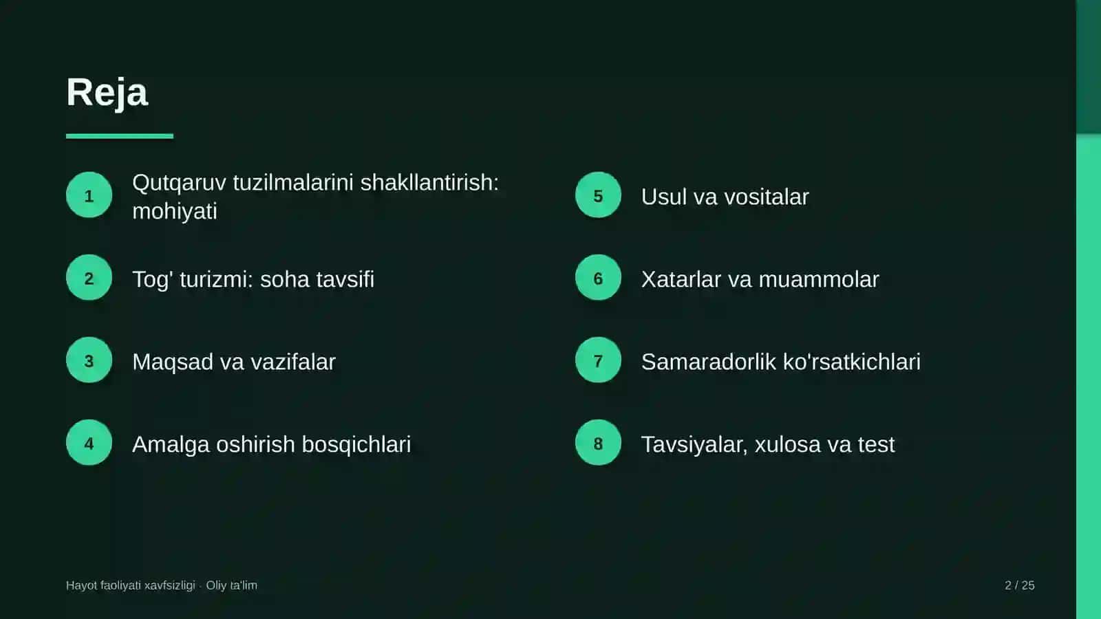 tog' turizmida qutqaruv tuzilmalarini shakllantirish 8775 2