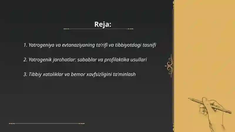 Hozirgi zamon tibbiyotida yatrogeniya va evtanaziya muommalari 2