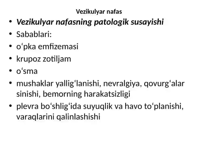 Vezikulyar nаfаs 2