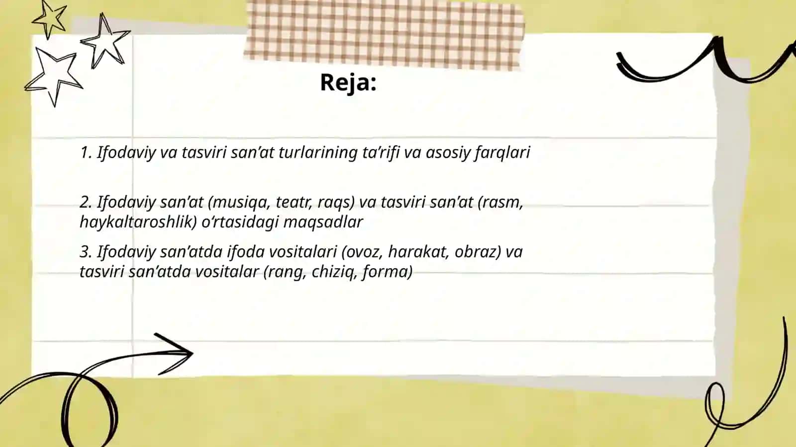 Ifodaviy va tasviri san’at turlarini farqlanishi 2