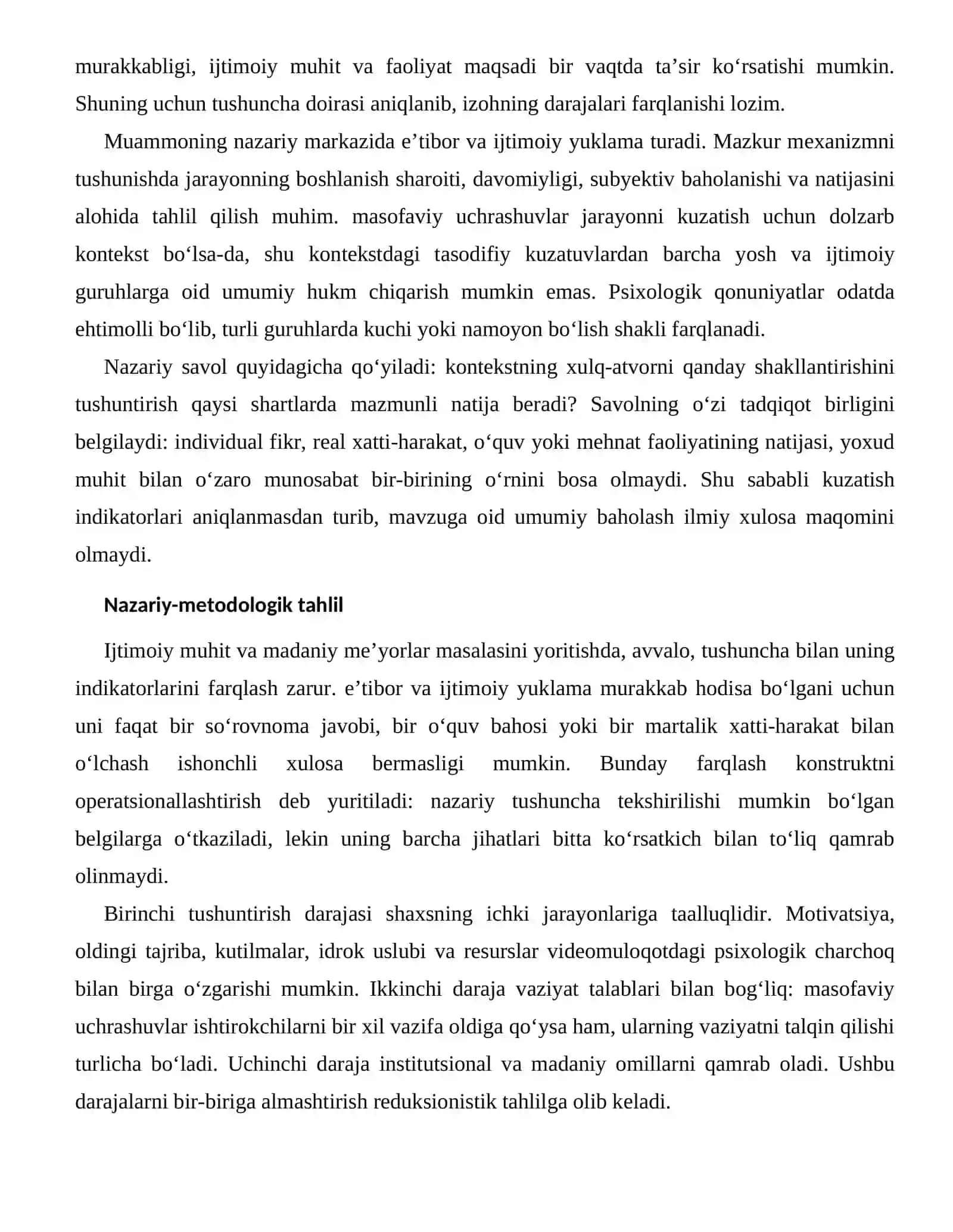 VIDEOMULOQOTDAGI PSIXOLOGIK CHARCHOQNING IJTIMOIY-MADANIY OMILLARI 2