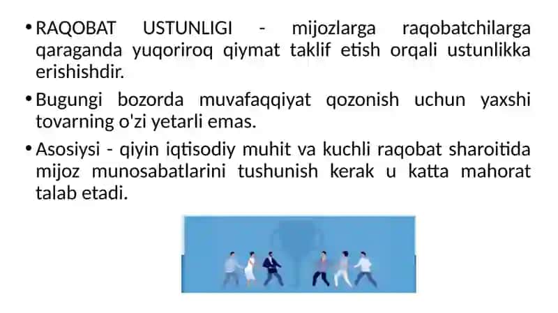 Strategiyava raqobatchilik ustunligi 2