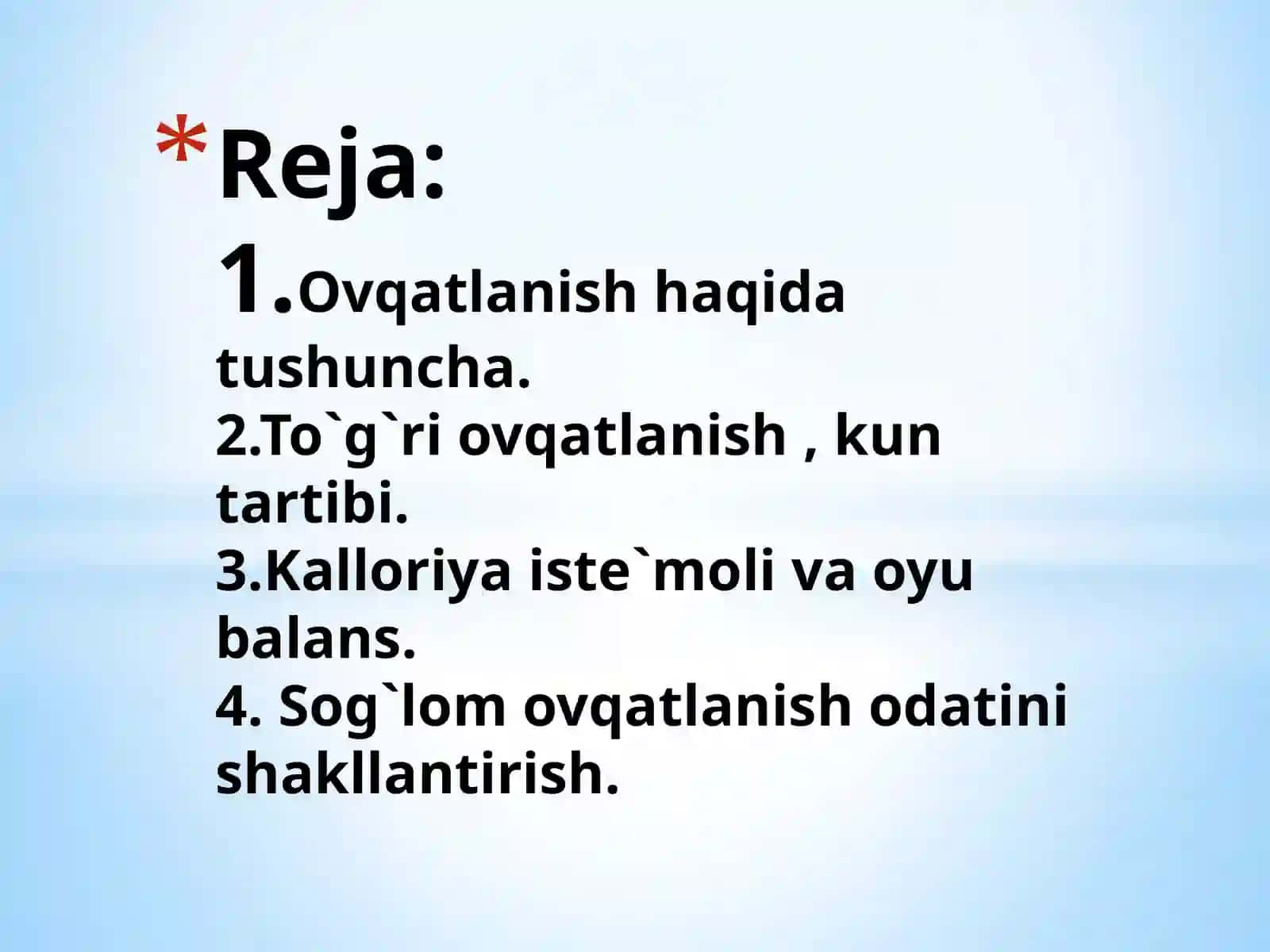 Ovqatlanishning yangi  nazariyalari 2