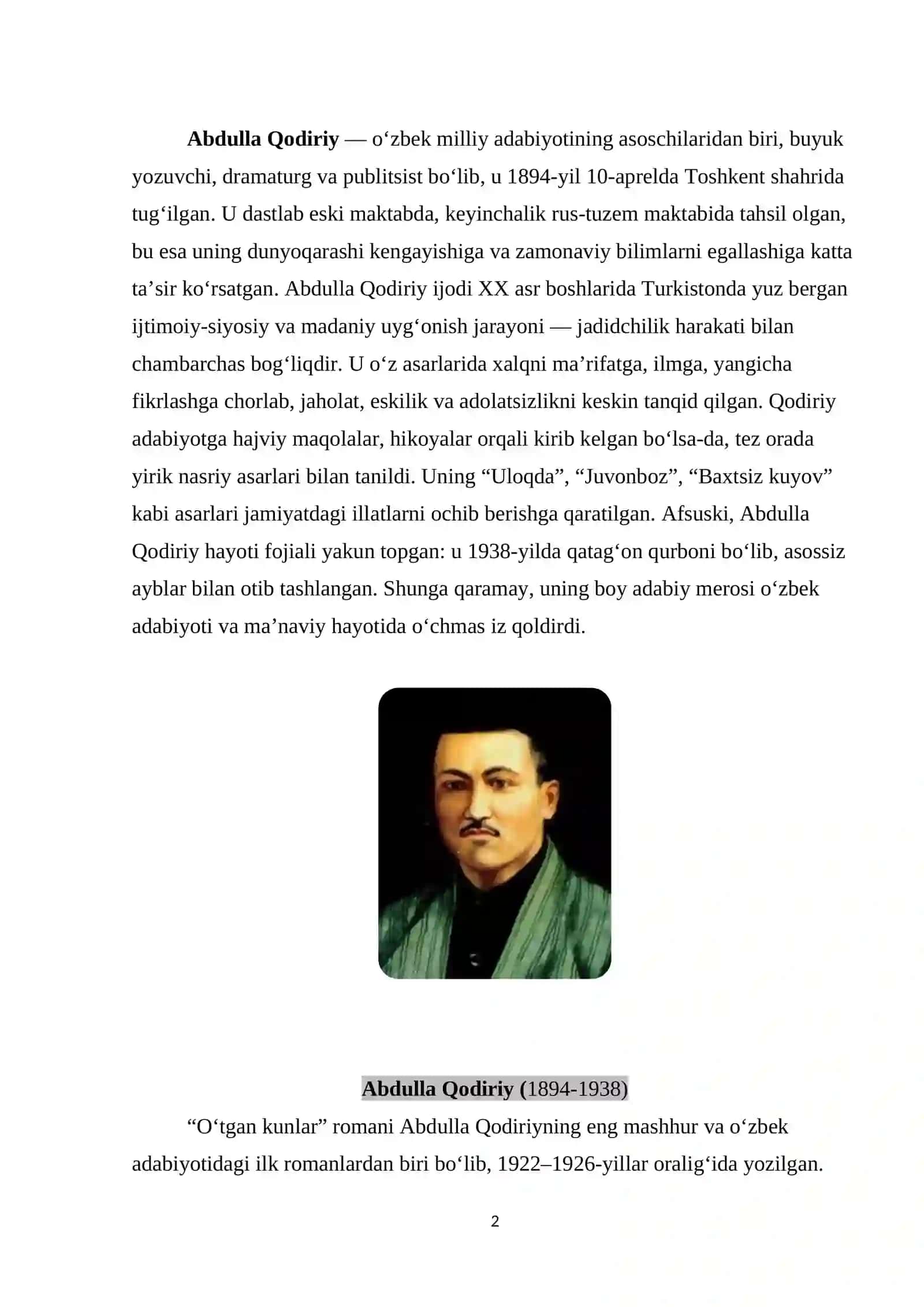 6-SINF O‘QUVCHILARI UCHUN DASLIKDAN QO‘LLANMA 2