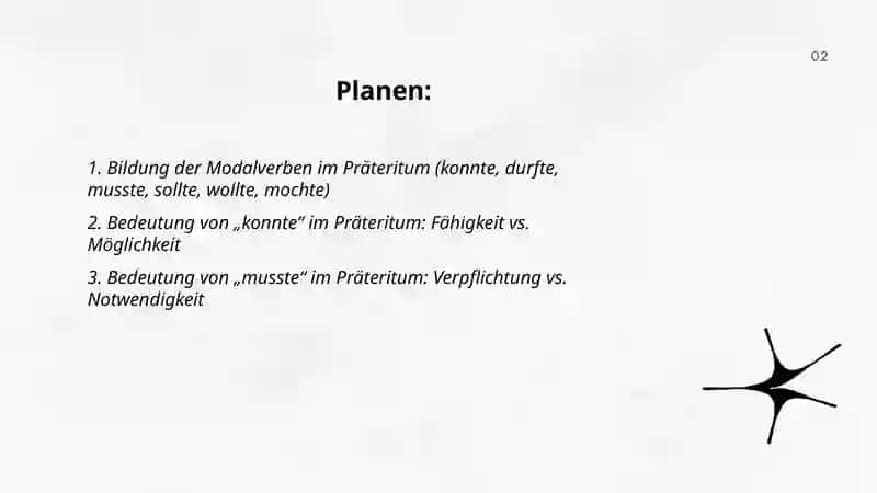 Modalverben im Präteritum 2