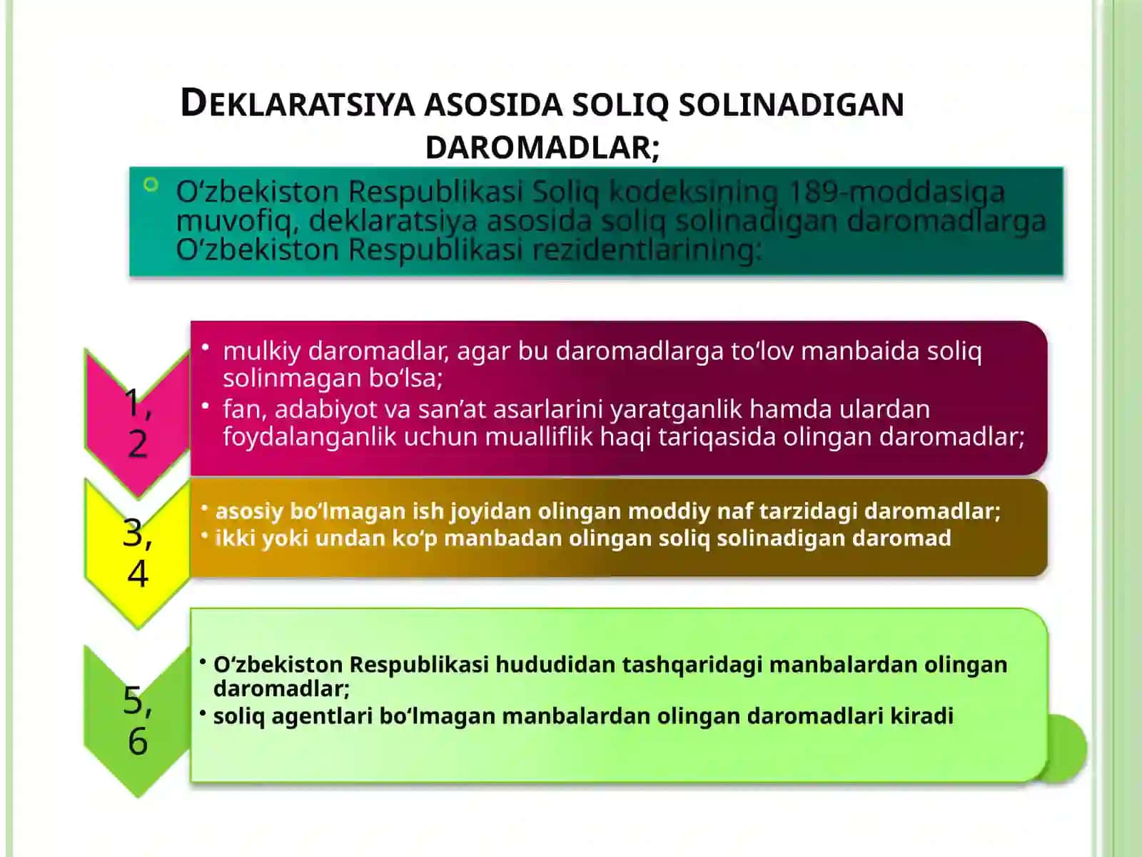 Jismoniy shaxslar daromadidan deklaratsiya soligi 2
